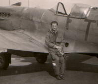 Mirek and Spitfire, probably taken between 1949 and 1953